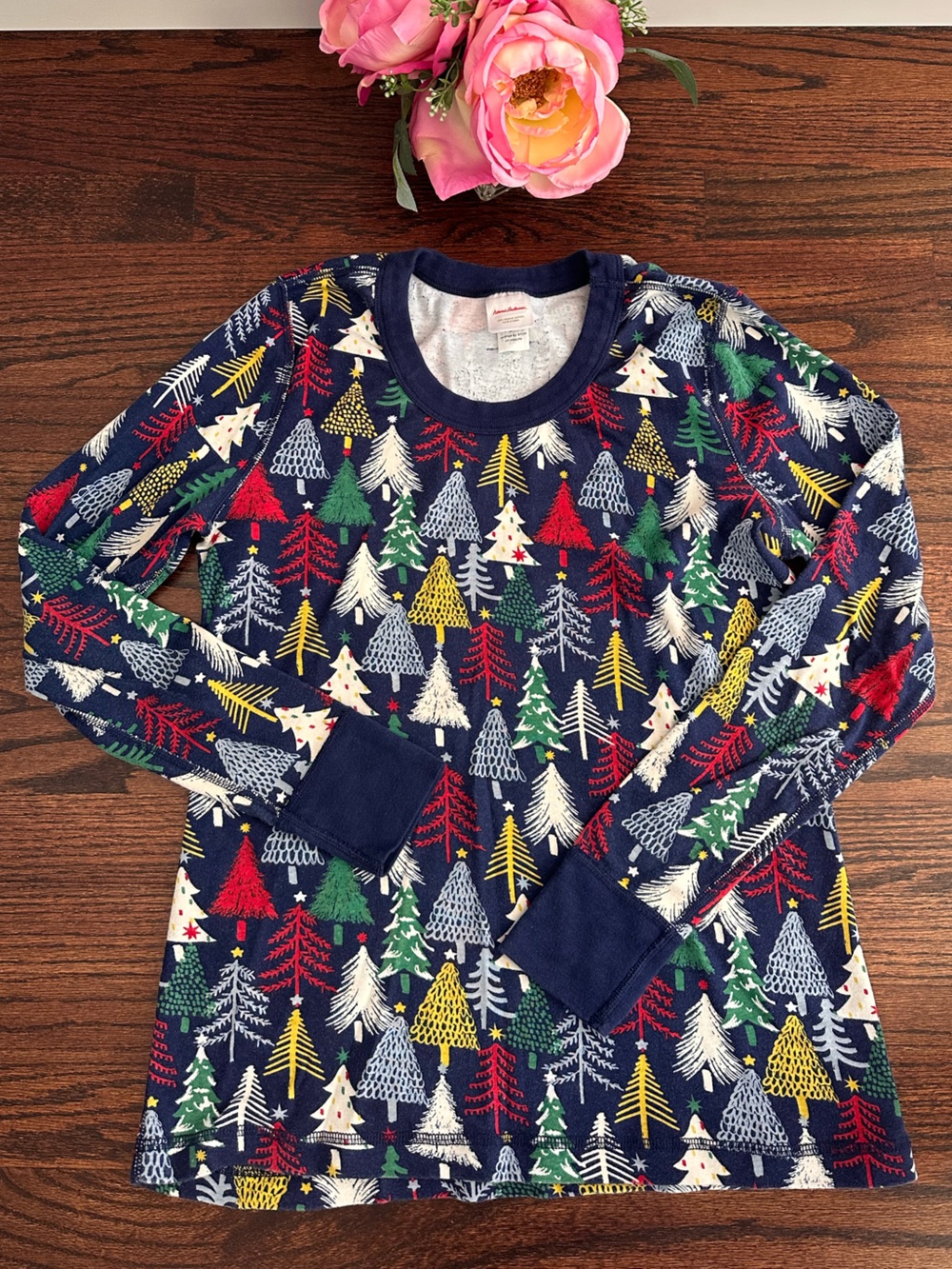 Hanna Andersson winter pajama top, size L